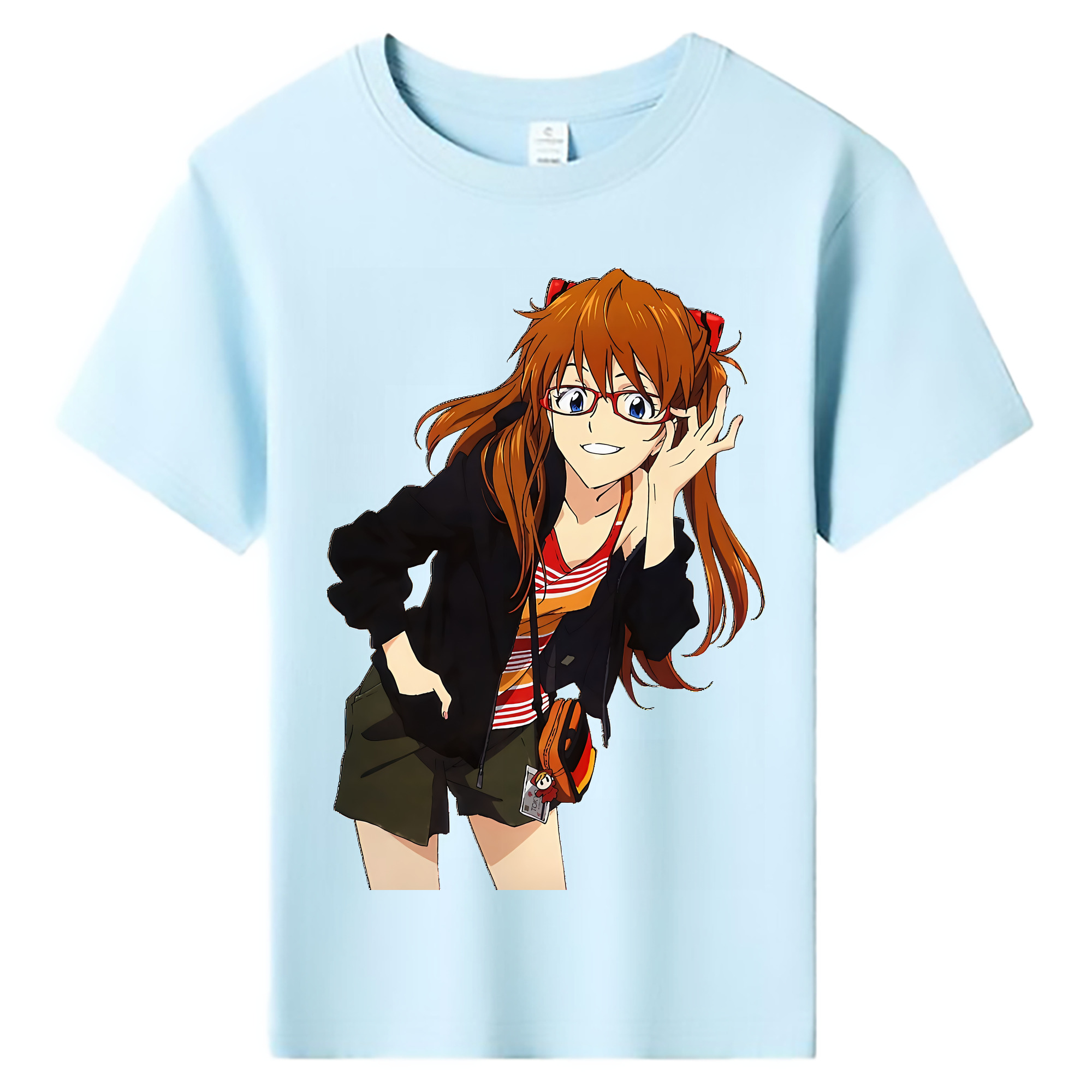 （画像用） EVA 新世紀エヴァンゲリオン 綿100％キッズTシャツ（フロントプリント）